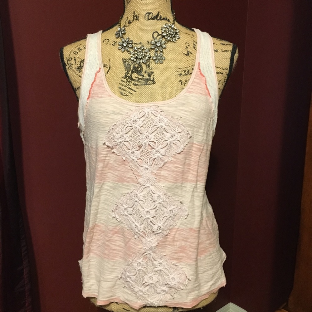 Peachy orange/ pink Tank top